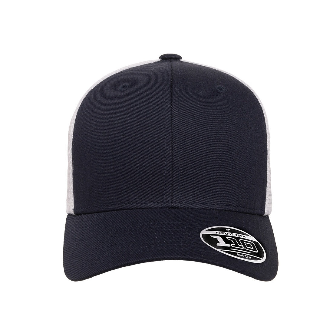 Navy-White - Pack Shot - Flexfit Unisex Adult 110 Mesh Two Tone Cap