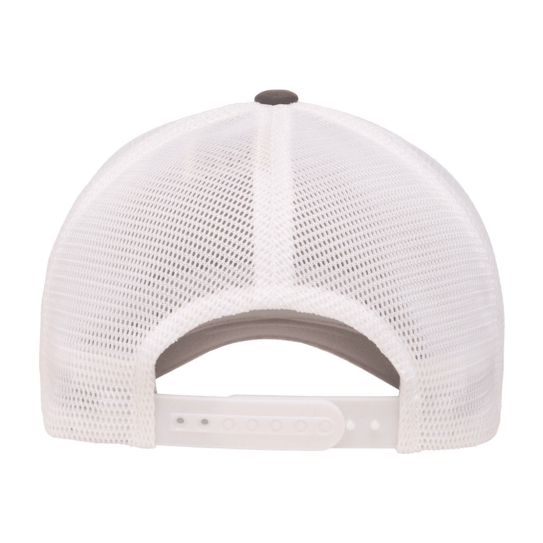 Charcoal-White - Back - Flexfit Unisex Adult 110 Mesh Two Tone Cap