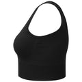 Black - Side - TriDri Womens-Ladies Multisport Ribbed Seamless 3D Bra