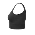 Charcoal - Side - TriDri Womens-Ladies Multisport Ribbed Seamless 3D Bra