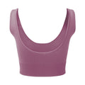 Mauve - Back - TriDri Womens-Ladies Multisport Ribbed Seamless 3D Bra