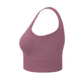 Mauve - Side - TriDri Womens-Ladies Multisport Ribbed Seamless 3D Bra