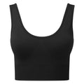 Black - Front - TriDri Womens-Ladies Multisport Ribbed Seamless 3D Bra