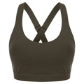 Olive Green - Front - Tombo Womens-Ladies Core Medium Impact Bra