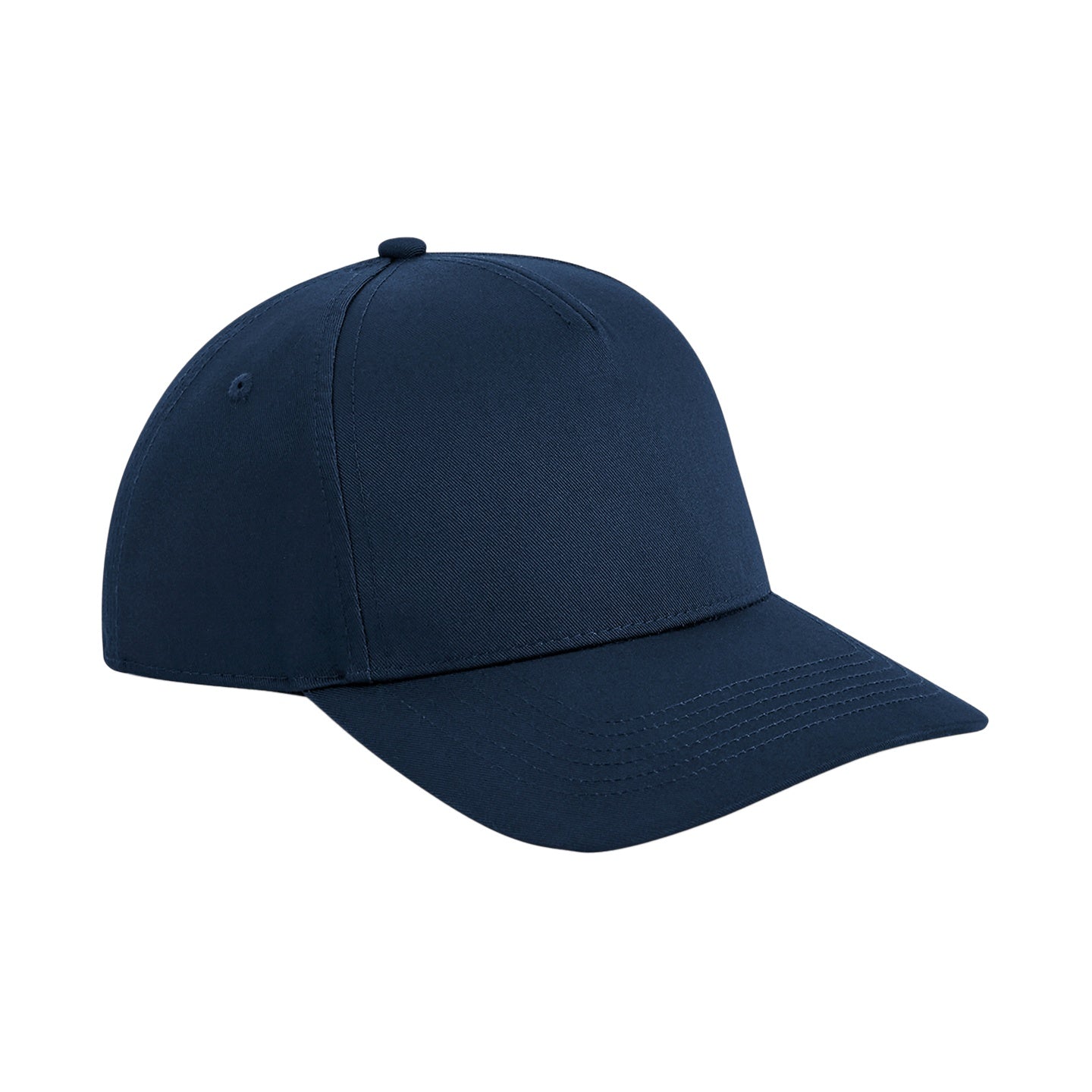 Navy - Front - Beechfield Unisex Adult Urbanwear 5 Panel Snapback Cap