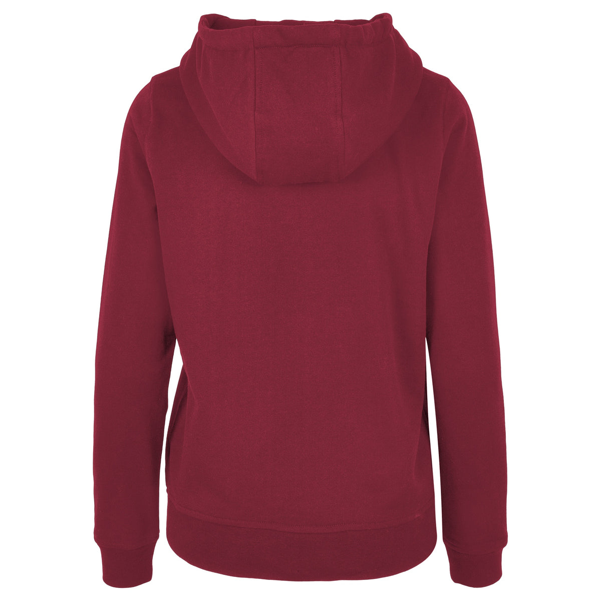 Burgundy - Back - Build Your Brand Womens-Ladies Basic Hoodie
