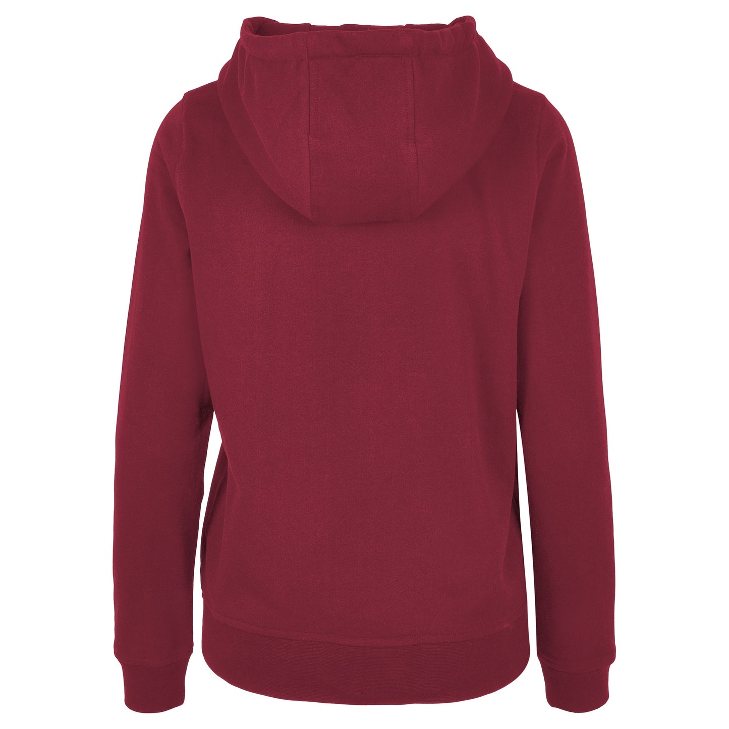 Burgundy - Back - Build Your Brand Womens-Ladies Basic Hoodie