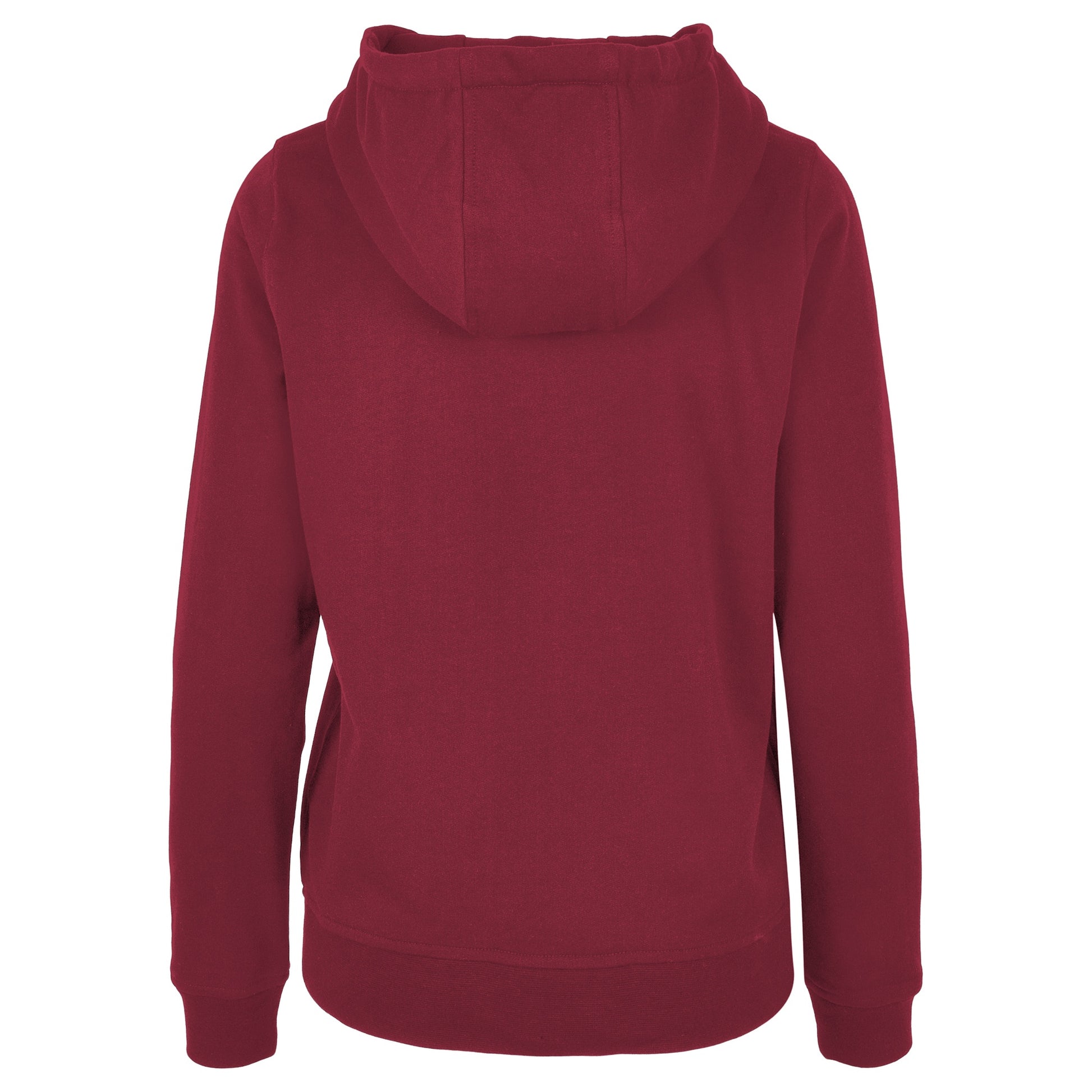 Burgundy - Back - Build Your Brand Womens-Ladies Basic Hoodie