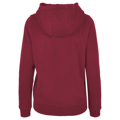Burgundy - Back - Build Your Brand Womens-Ladies Basic Hoodie