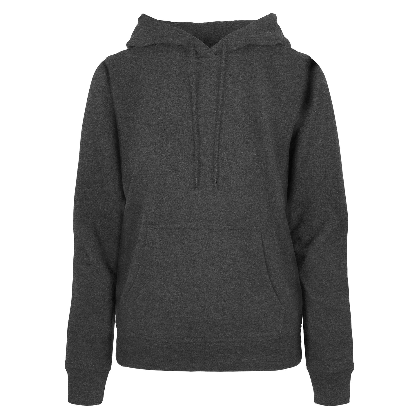 Charcoal - Front - Build Your Brand Womens-Ladies Basic Hoodie