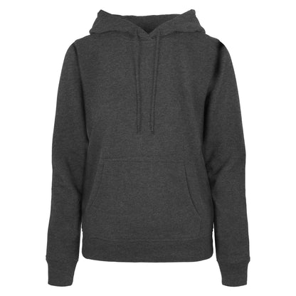 Charcoal - Front - Build Your Brand Womens-Ladies Basic Hoodie