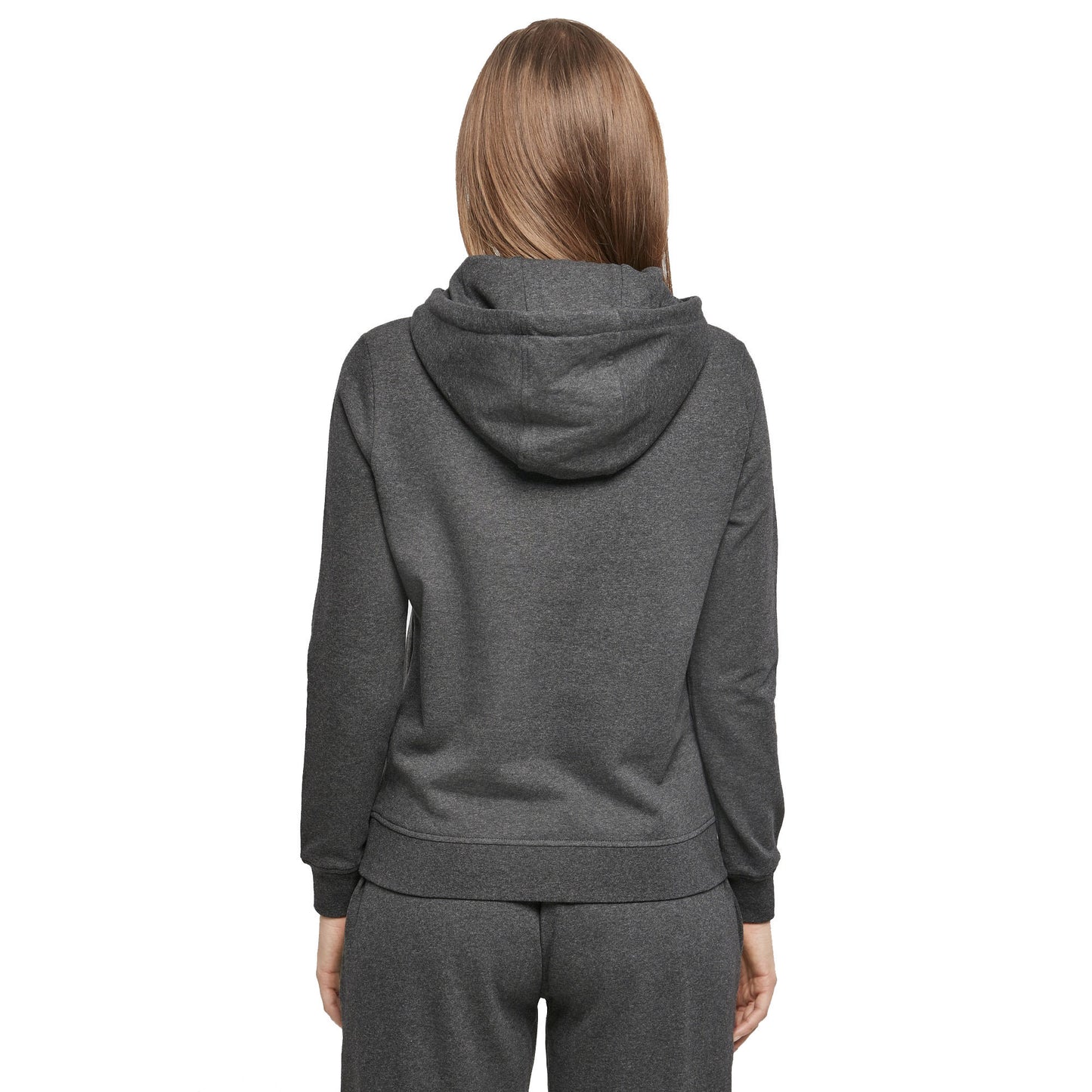 Charcoal - Side - Build Your Brand Womens-Ladies Basic Hoodie