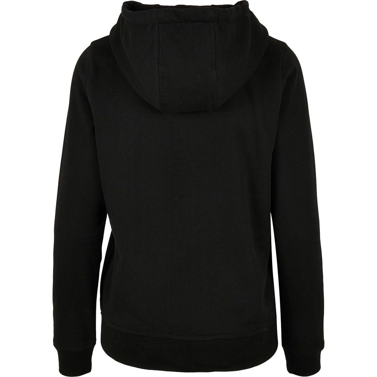Black - Back - Build Your Brand Womens-Ladies Basic Hoodie