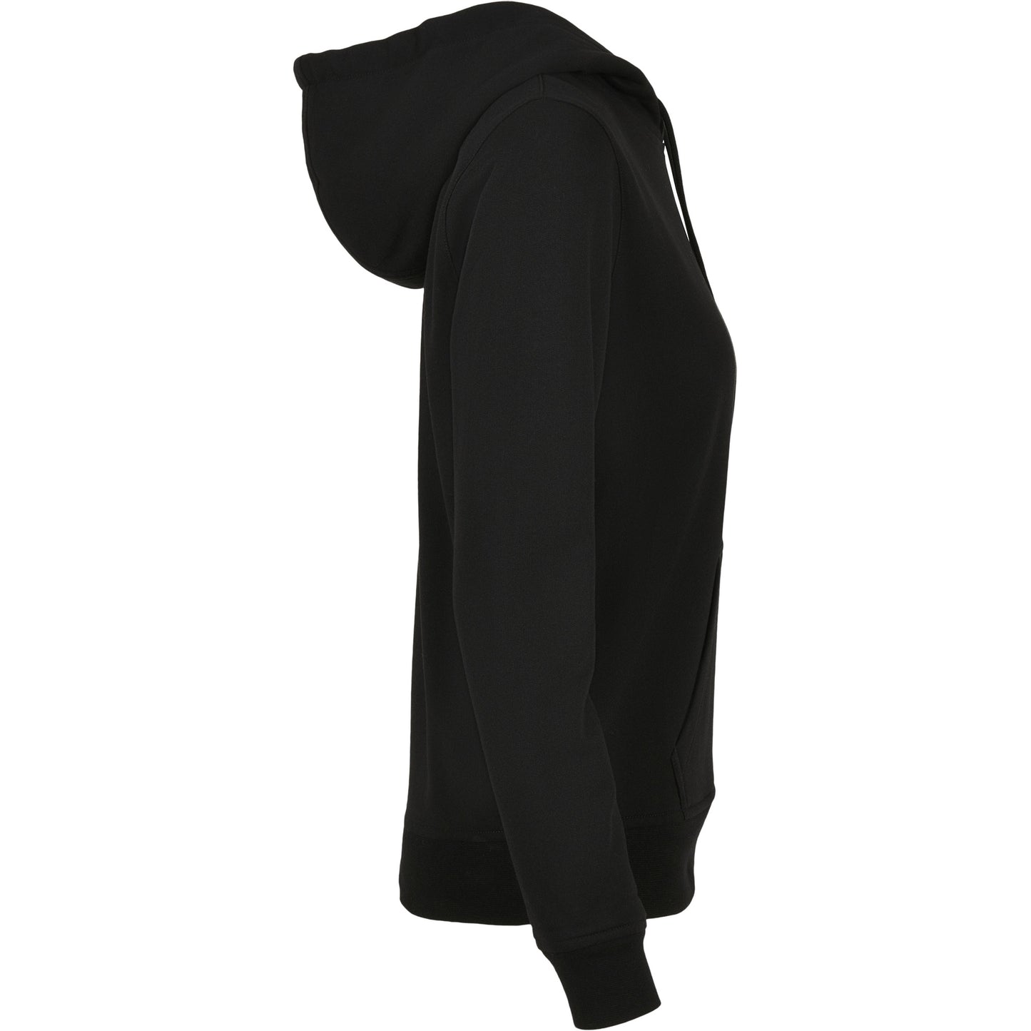 Black - Side - Build Your Brand Womens-Ladies Basic Hoodie