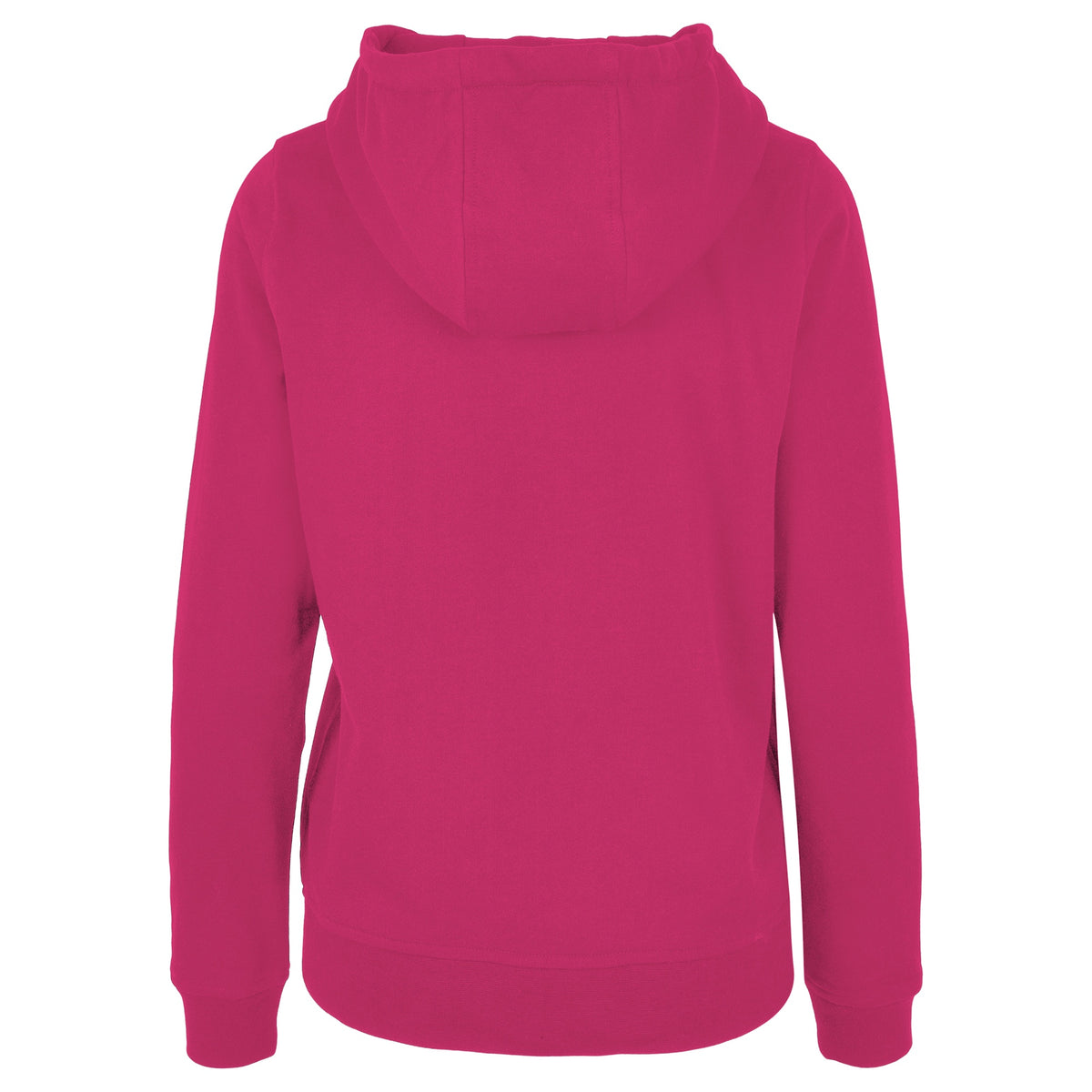 Hibiscus Pink - Back - Build Your Brand Womens-Ladies Basic Hoodie