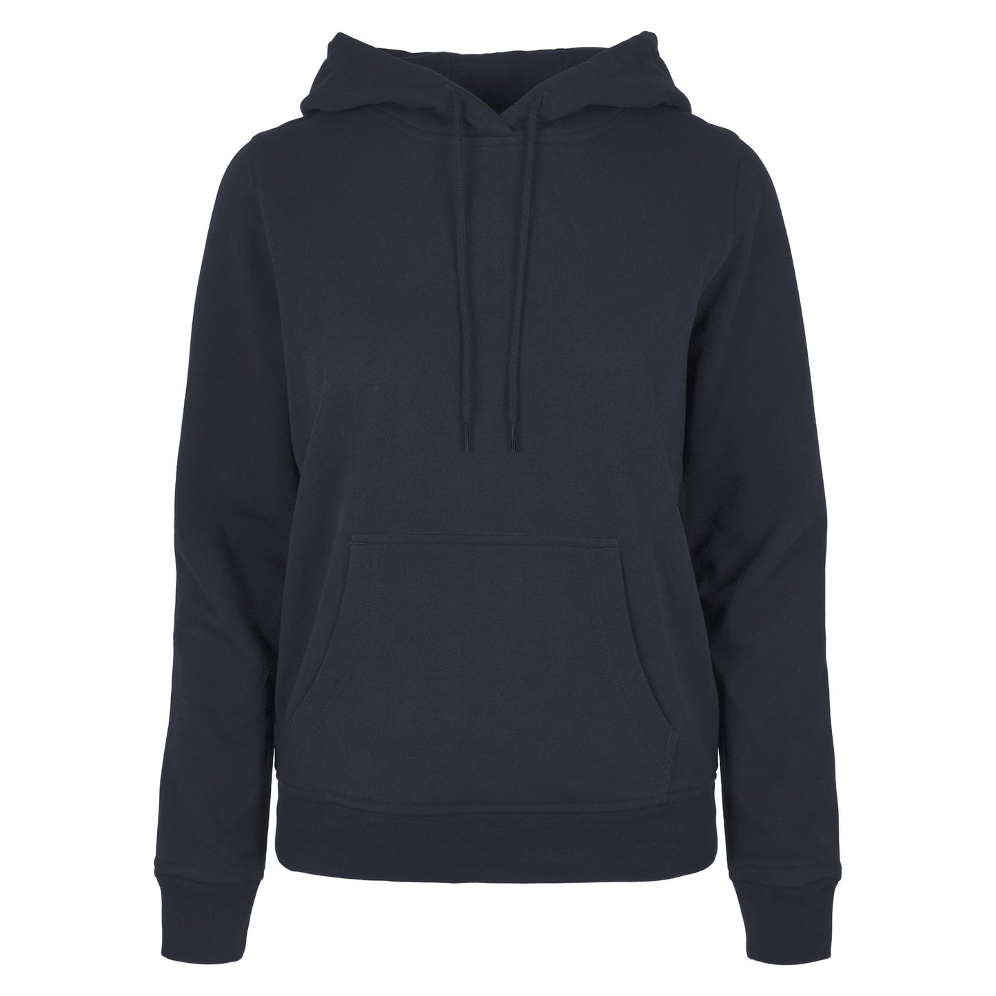 Navy - Front - Build Your Brand Womens-Ladies Basic Hoodie
