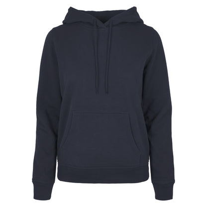Navy - Front - Build Your Brand Womens-Ladies Basic Hoodie