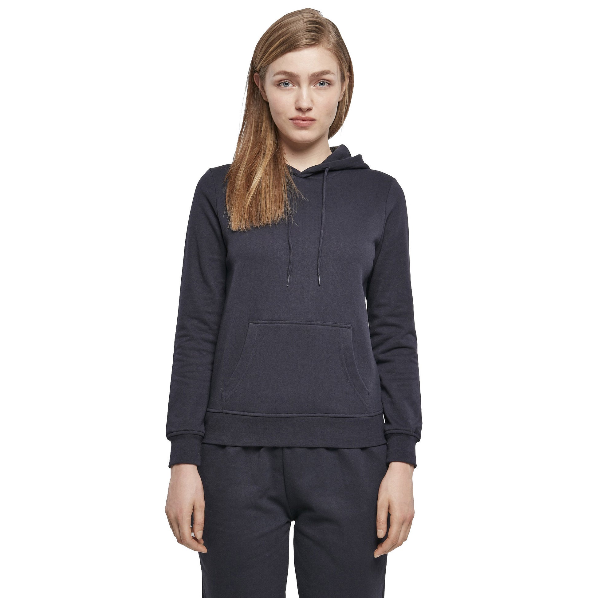 Navy - Back - Build Your Brand Womens-Ladies Basic Hoodie