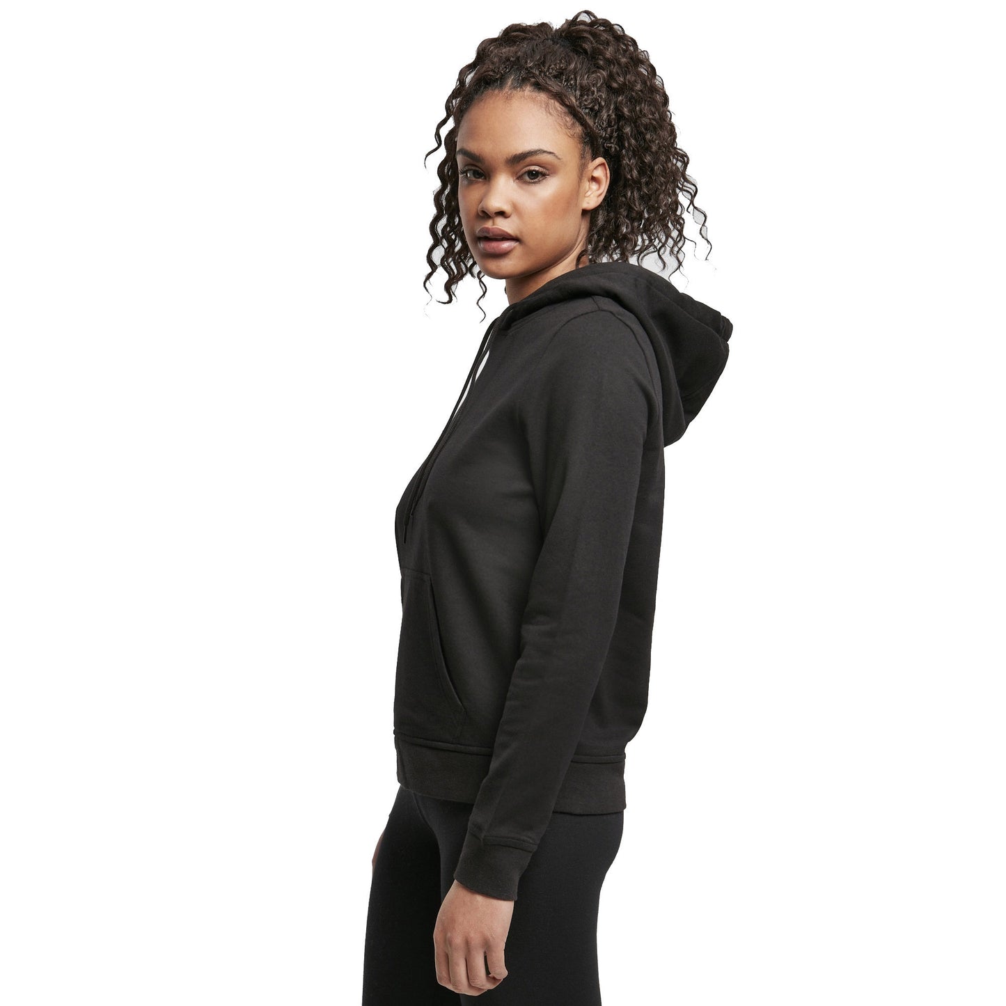 Black - Pack Shot - Build Your Brand Womens-Ladies Basic Hoodie