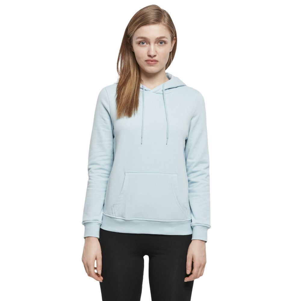 Ocean Blue - Close up - Build Your Brand Womens-Ladies Basic Hoodie