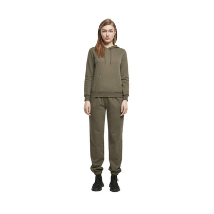 Olive - Side - Build Your Brand Womens-Ladies Basic Hoodie