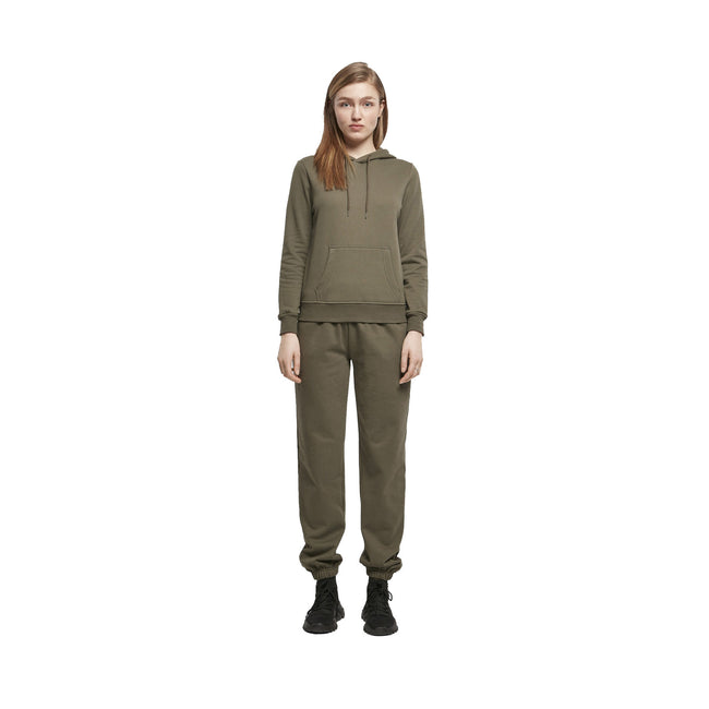 Olive - Side - Build Your Brand Womens-Ladies Basic Hoodie