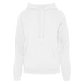 White - Front - Build Your Brand Womens-Ladies Basic Hoodie