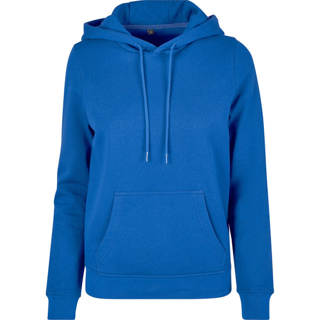 Intense Blue - Front - Build Your Brand Womens-Ladies Basic Hoodie