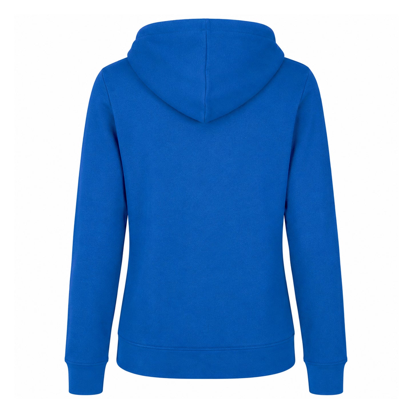 Intense Blue - Back - Build Your Brand Womens-Ladies Basic Hoodie