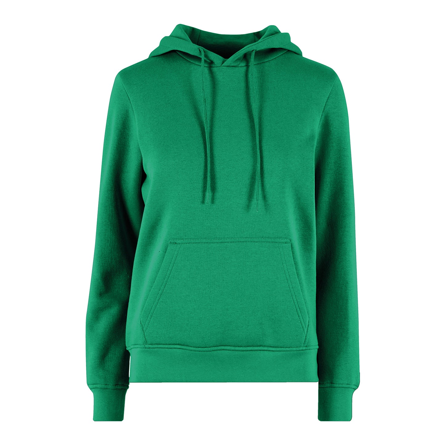 College Green - Front - Build Your Brand Womens-Ladies Basic Hoodie