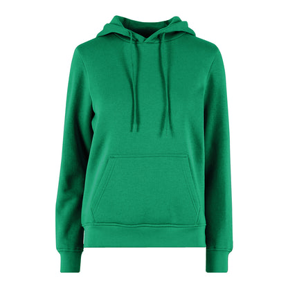 College Green - Front - Build Your Brand Womens-Ladies Basic Hoodie