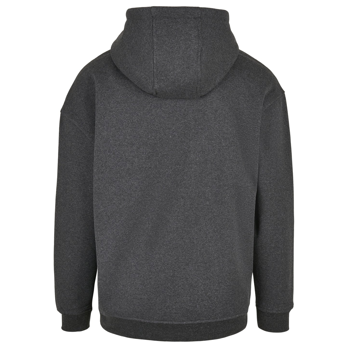 Charcoal - Side - Build Your Brand Mens Basic Oversized Hoodie
