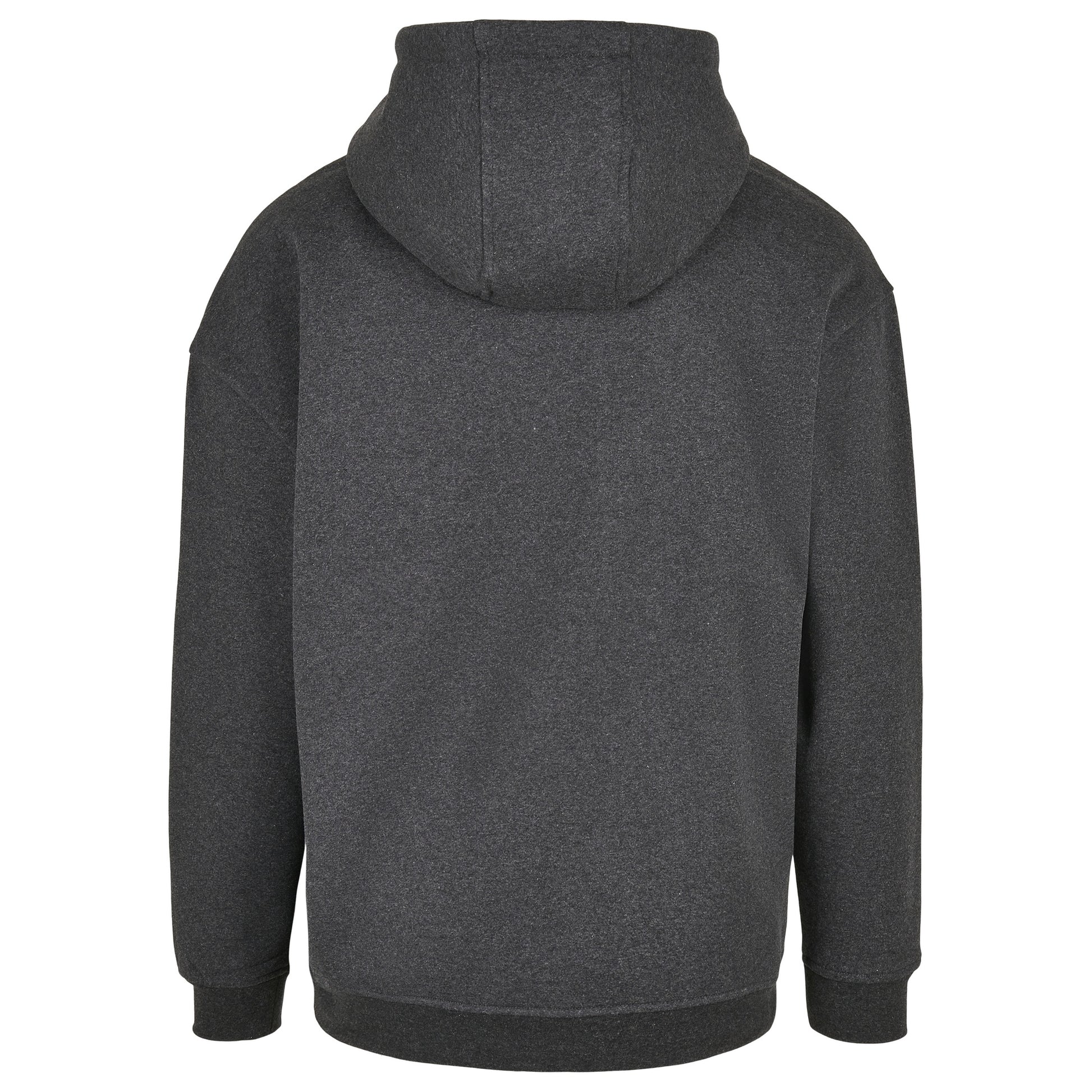 Charcoal - Side - Build Your Brand Mens Basic Oversized Hoodie