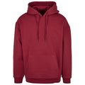 Burgundy - Front - Build Your Brand Mens Basic Oversized Hoodie
