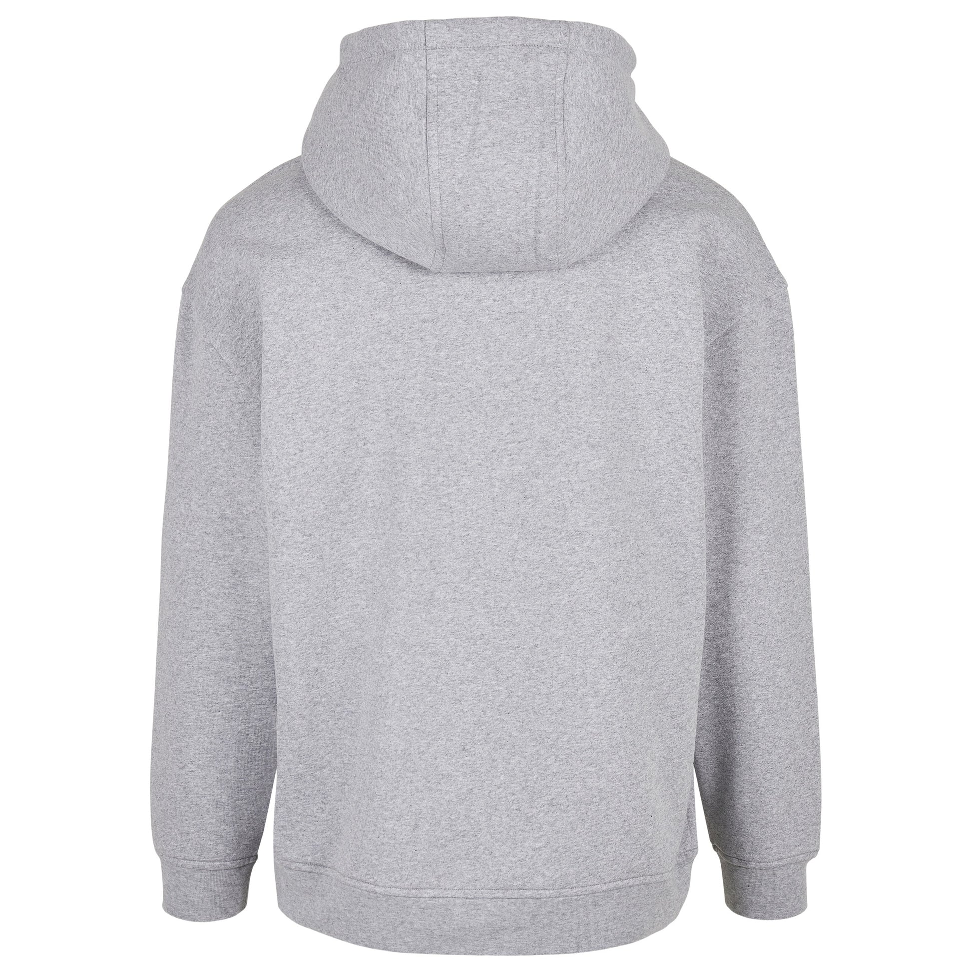 Heather Grey - Side - Build Your Brand Mens Basic Oversized Hoodie