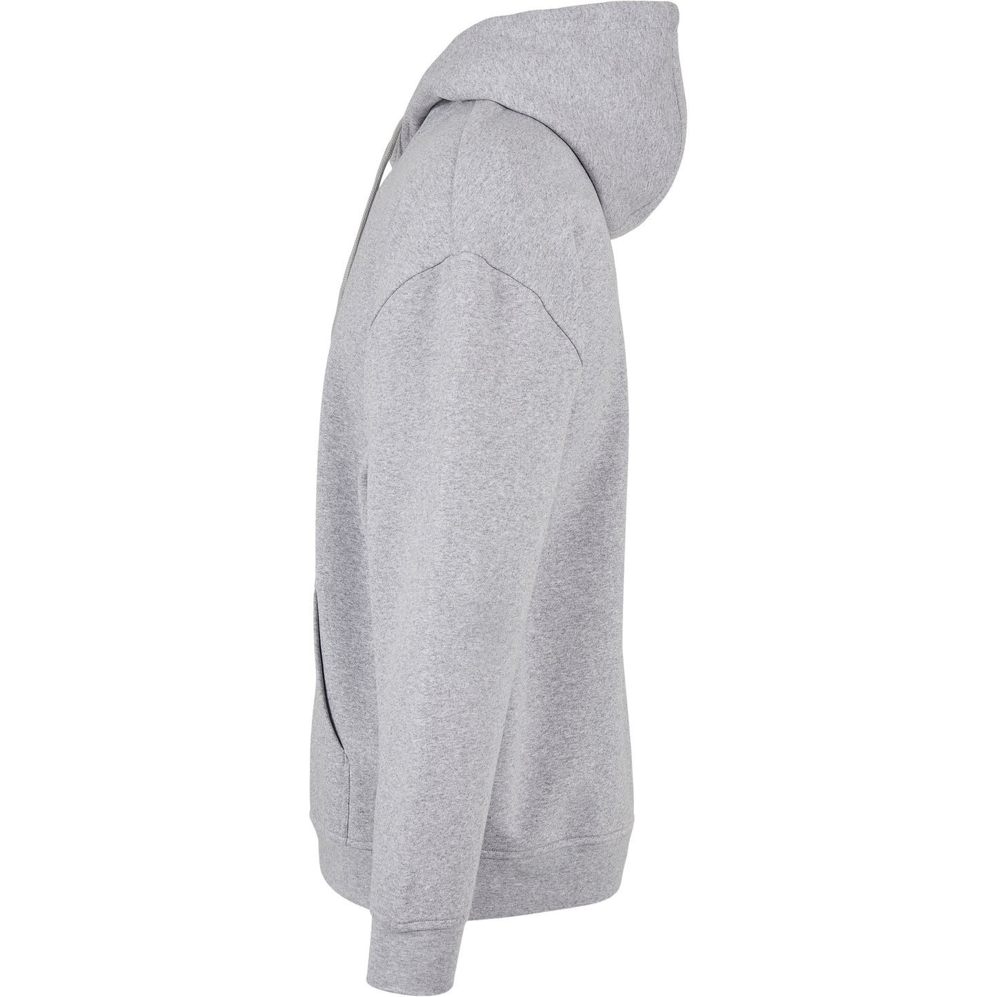 Heather Grey - Lifestyle - Build Your Brand Mens Basic Oversized Hoodie