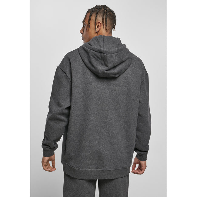 Charcoal - Side - Build Your Brand Mens Basic Oversized Hoodie