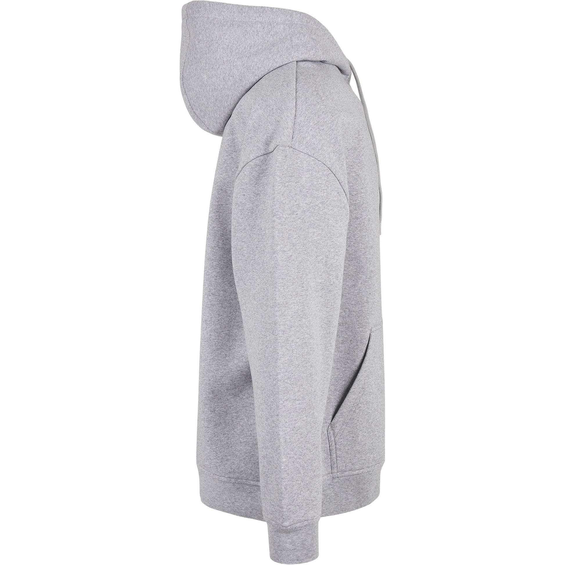 Heather Grey - Pack Shot - Build Your Brand Mens Basic Oversized Hoodie