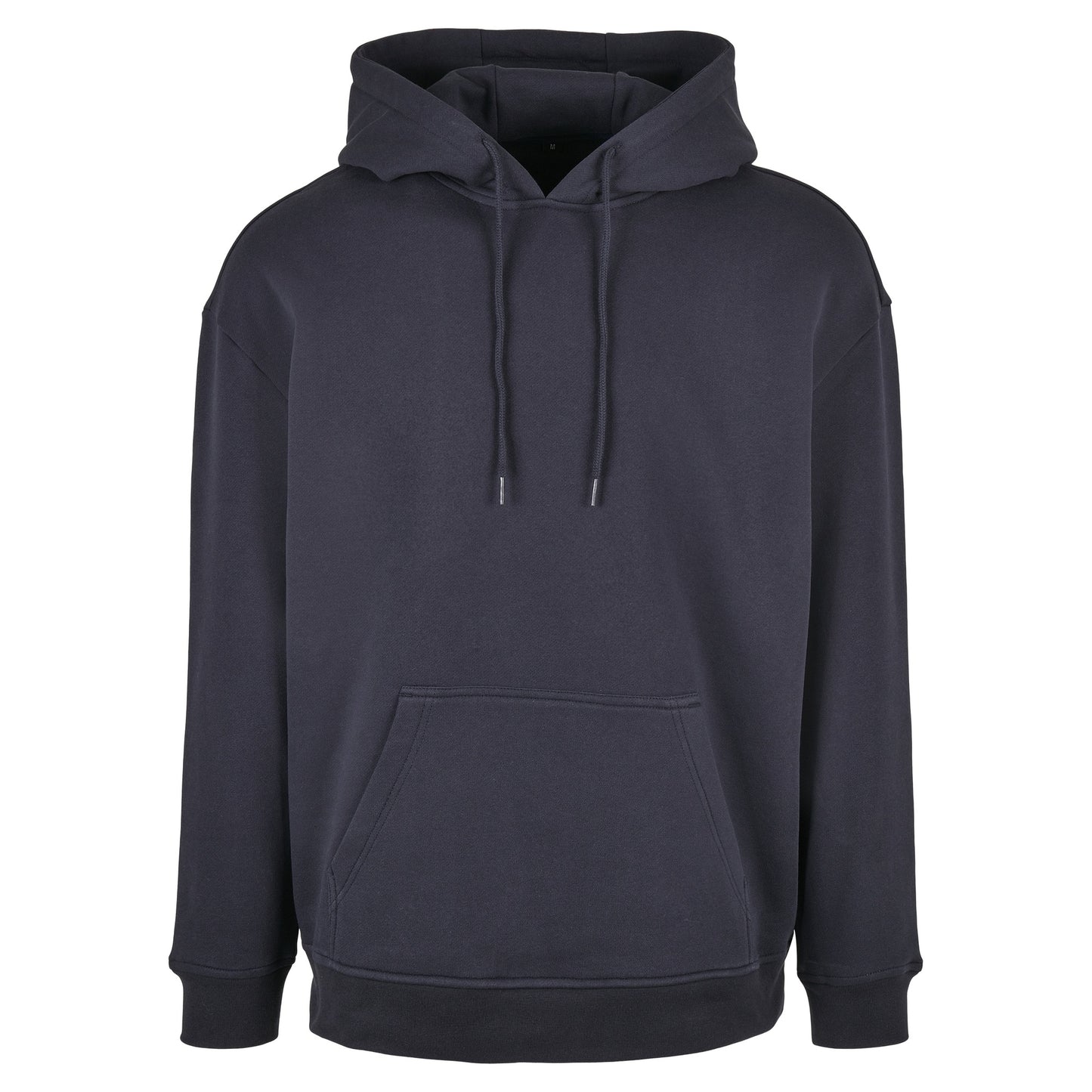 Navy - Front - Build Your Brand Mens Basic Oversized Hoodie