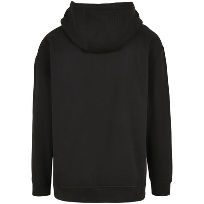 Black - Back - Build Your Brand Mens Basic Oversized Hoodie
