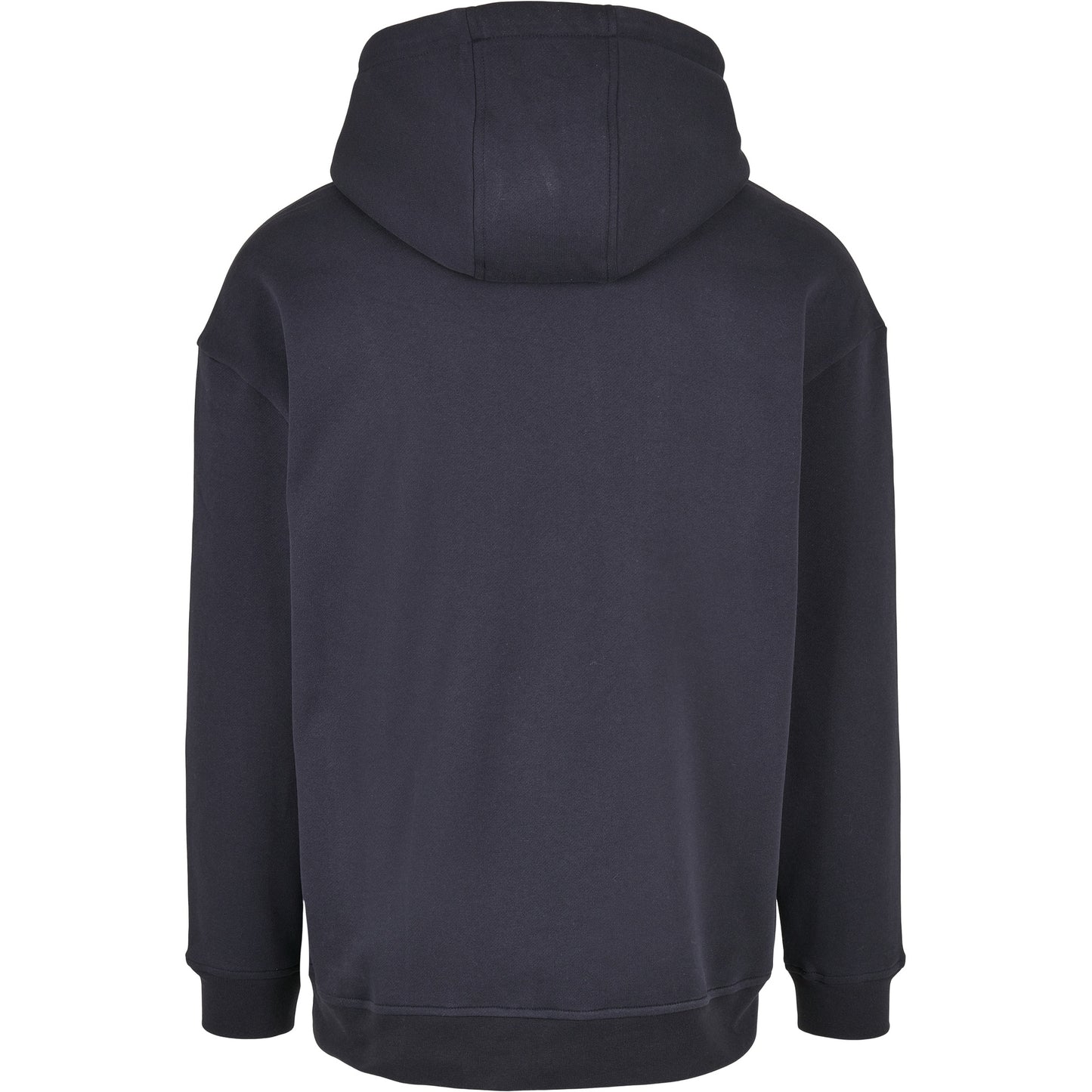 Navy - Side - Build Your Brand Mens Basic Oversized Hoodie