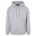 Heather Grey - Front - Build Your Brand Mens Basic Oversized Hoodie