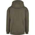 Olive - Back - Build Your Brand Mens Basic Oversized Hoodie