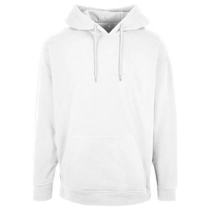 White - Front - Build Your Brand Mens Basic Oversized Hoodie