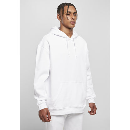 Heather Grey - Close up - Build Your Brand Mens Basic Oversized Hoodie