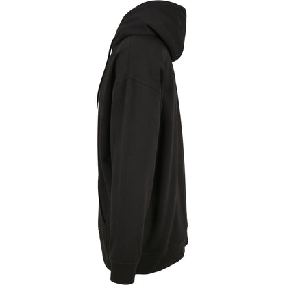 Black - Side - Build Your Brand Mens Basic Oversized Hoodie