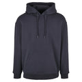 Navy - Front - Build Your Brand Mens Basic Oversized Hoodie