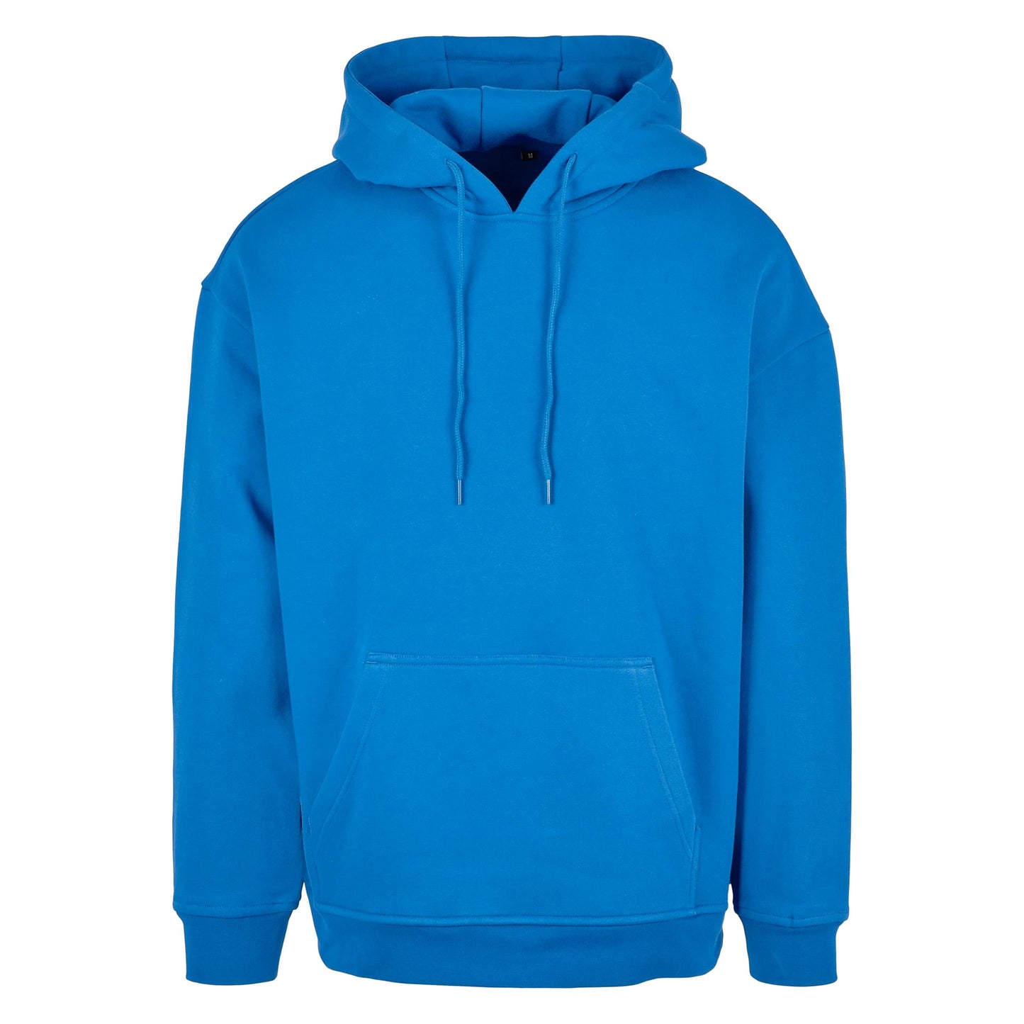 Intense Blue - Front - Build Your Brand Mens Basic Oversized Hoodie