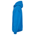 Intense Blue - Side - Build Your Brand Mens Basic Oversized Hoodie