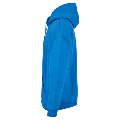 Intense Blue - Side - Build Your Brand Mens Basic Oversized Hoodie